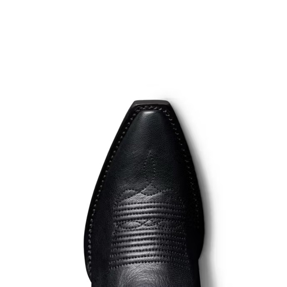 Black Western-Style Women's Boots - Picture 3 of 5